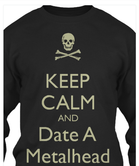 Date a Metalhead sweatshirt - Black zoom