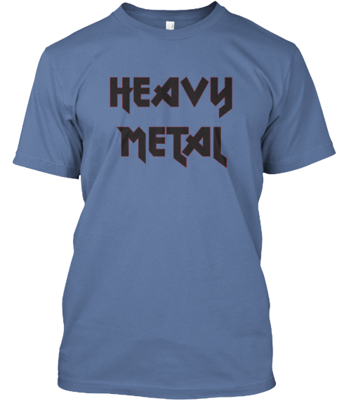 HEAVY METAL T-Shirt - Mens - blue T-Shirt