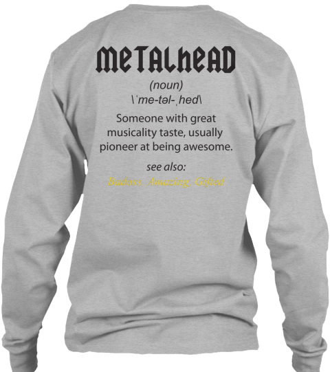 Metalhead Definition Sweatshirt - W - Grey