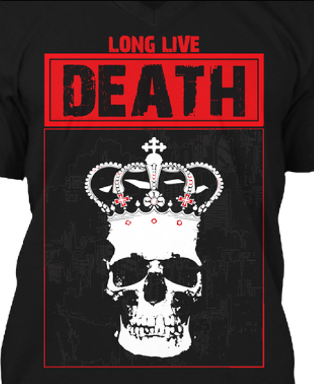 Long-Live-Death-V-Neck-T-Shirt---Mens---Black-T-Shirt