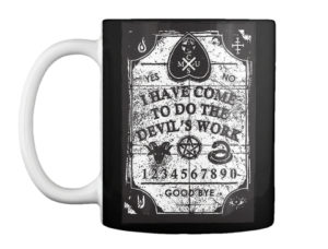 Ouija Devils Work mug - Black mug