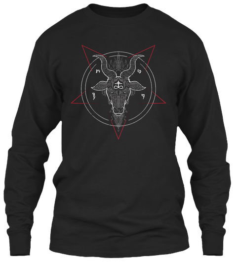 Sabbatic Goat Long Sleeve T-Shirt - Mens - Black T-Shirt