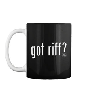 GOT RIFF Mug - Got Metal T Shirt Store - HeavyMetalTshirts.net - Black Mug
