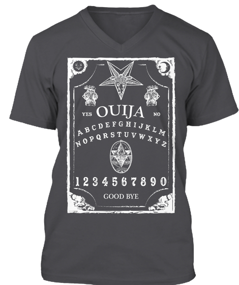 THE OUIJA V Neck T-Shirt - Mens - METALHEAD T Shirt Store - HeavyMetalTshirts.net - gray t shirt