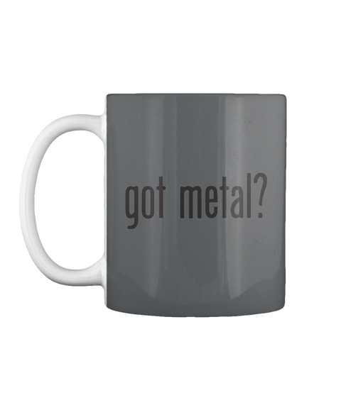 got metal mug - dark gray mug