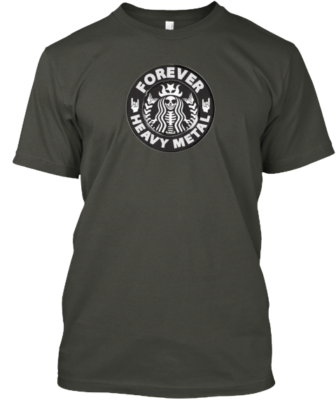 Forever Heavy Metal T-Shirt - Mens - METALHEAD T Shirt Store - HeavyMetalTshirts.net - dark gray T-Shirt