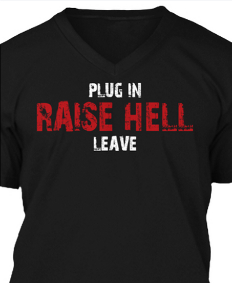 RAISE-HELL-V-Neck-T-Shirt---Mens---METALHEAD-T-Shirt-Store---HeavyMetalTshirts