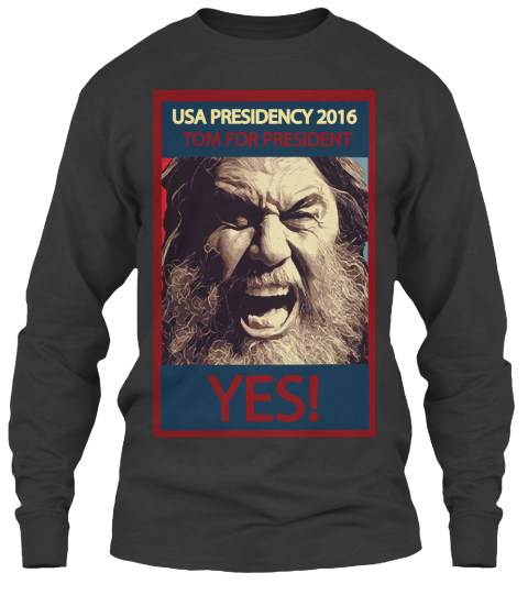 legendary thrash metal president sweatshirt - mens - dark gray sweatshirt