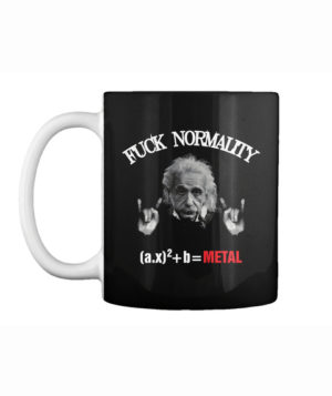Fuck Normality Mug - METALHEAD T Shirt Store - Heavy Metal T Shirts - Black