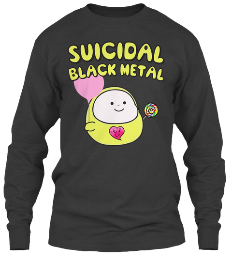 SUICIDAL BLACK METAL SWEATSHIRT - Heavy Metal T-Shirts - Black Metal Clothing - black